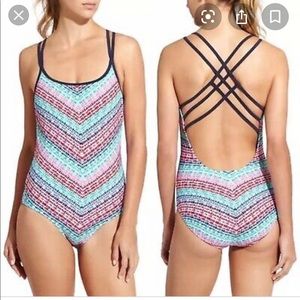 Athleta Moxie Lattice one-piece swimsuit